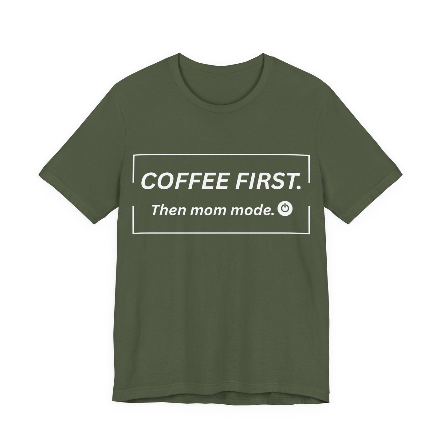 mom life tee that says Coffee and Mom Mode T-Shirt for moms