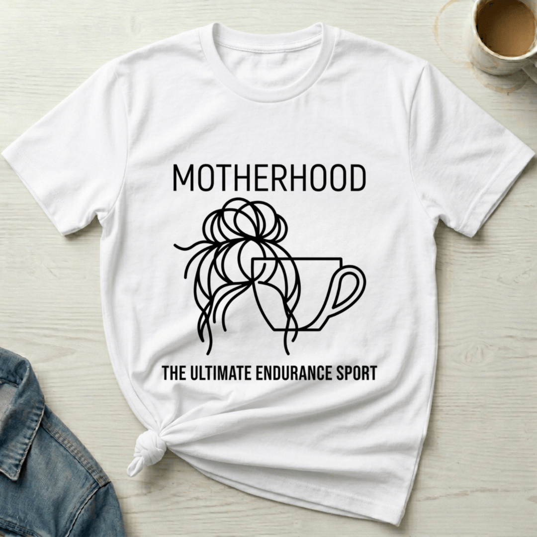 mom life tee that says Endurance Sport Mom T-Shirt for moms