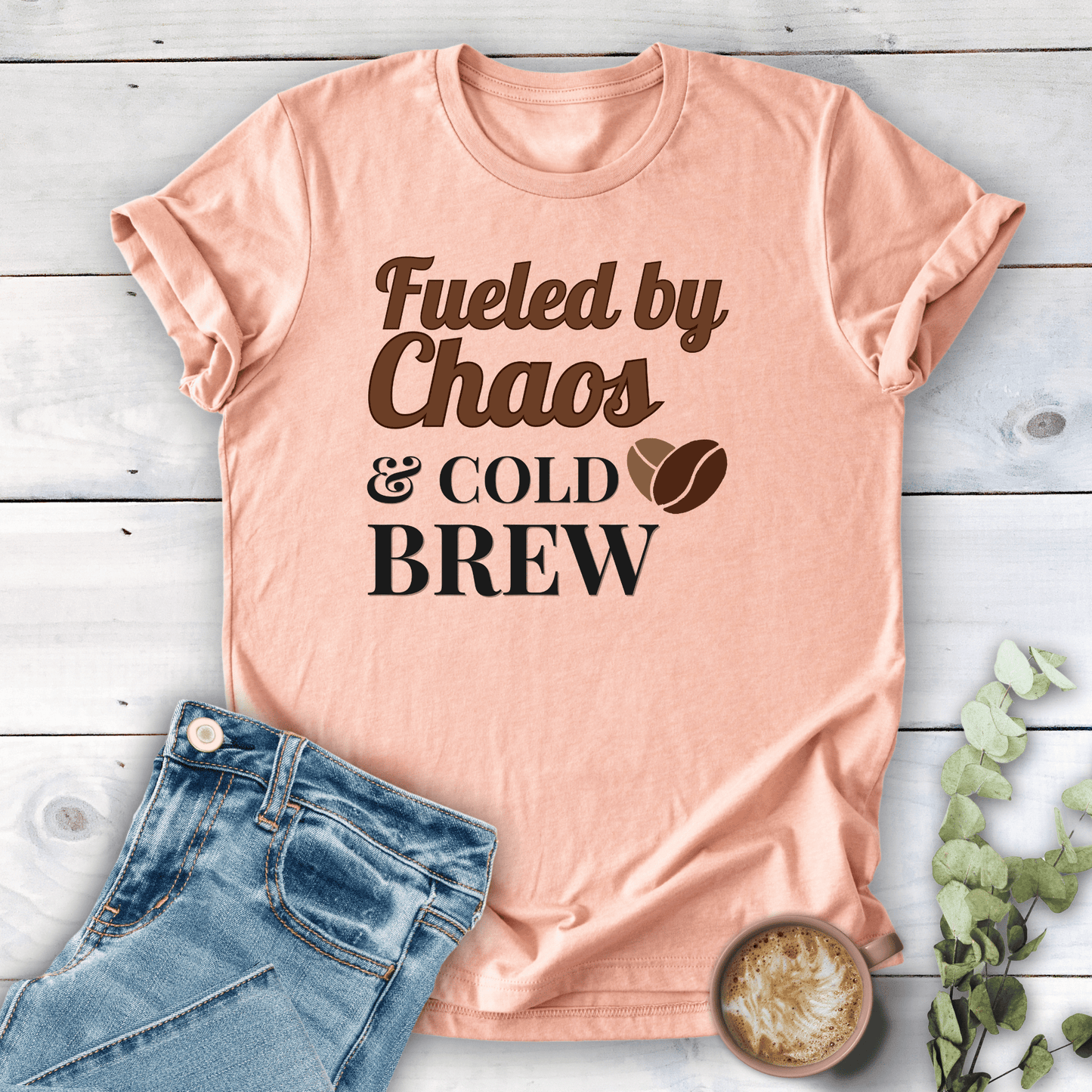 mom life tee that says Mom Fuel T-Shirt for moms