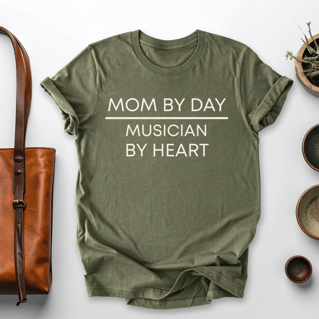 mom life tee that says Musician & Mom T-Shirt for moms