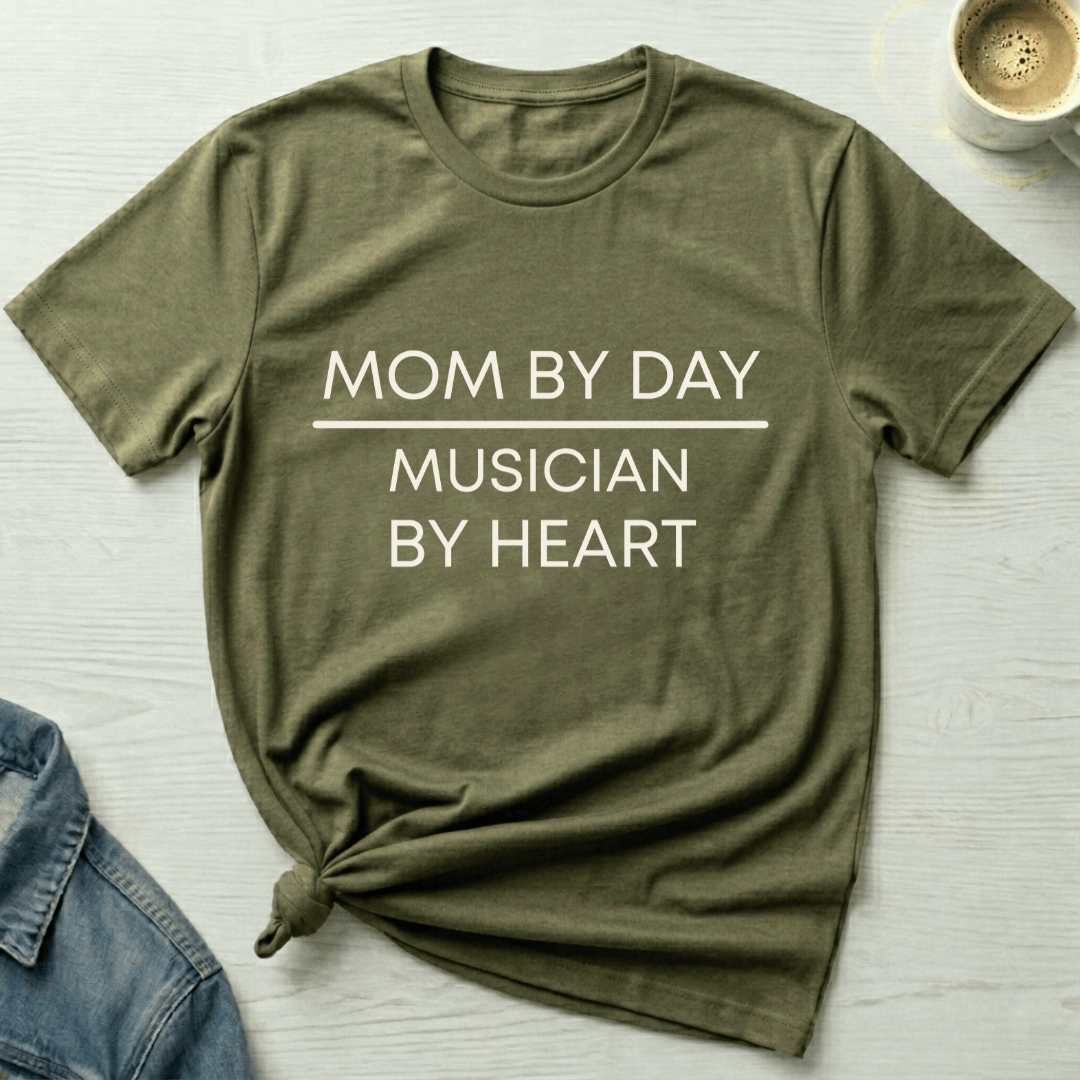 mom life tee that says Musician & Mom T-Shirt for moms