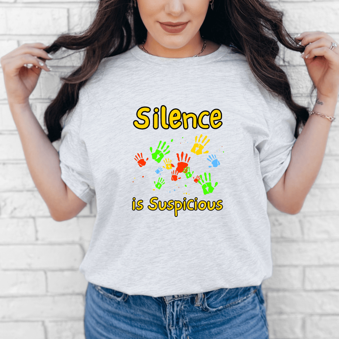 mom life tee that says Suspicious Mom T-Shirt for moms