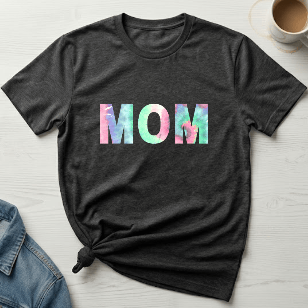 mom life tee that says Tie Dye Mom T-Shirt for moms