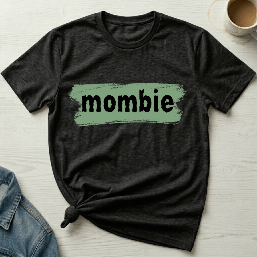 mom life tee that says Zombie Tired Mom T-Shirt for moms