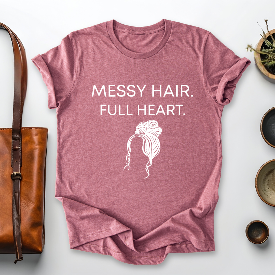 Messy Hair Mom T-Shirt