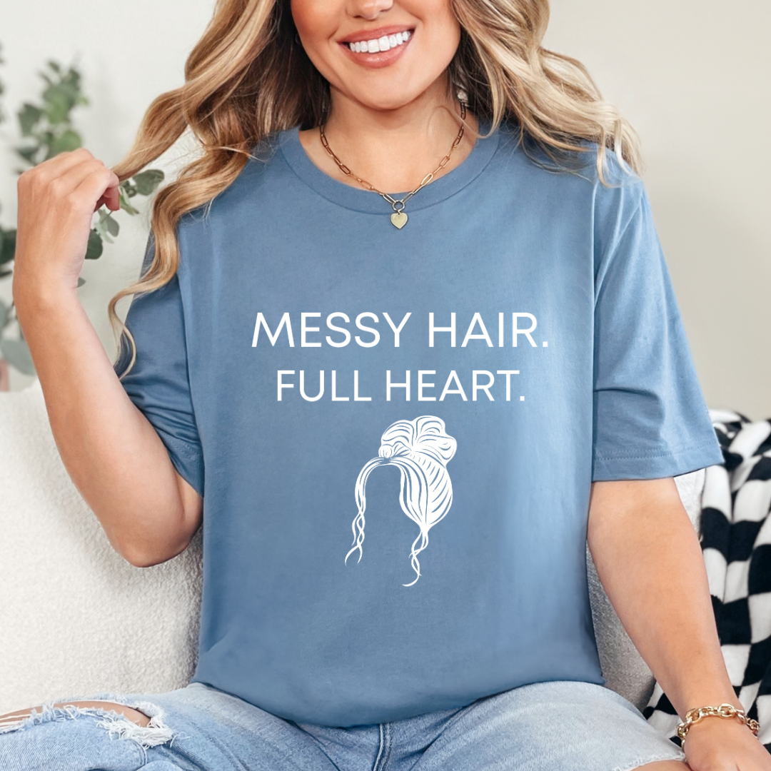 Messy Hair Mom T-Shirt