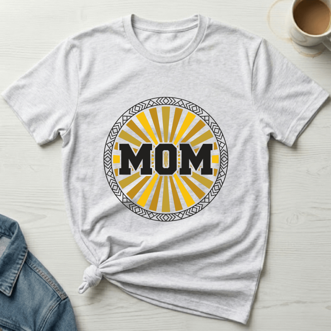 mom life tee that says Badge Mom T-Shirt for moms
