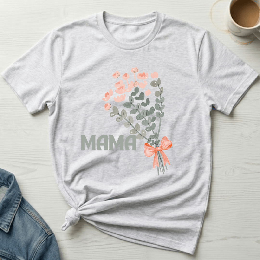 mom life tee that says Bouquet Mom T-Shirt for moms