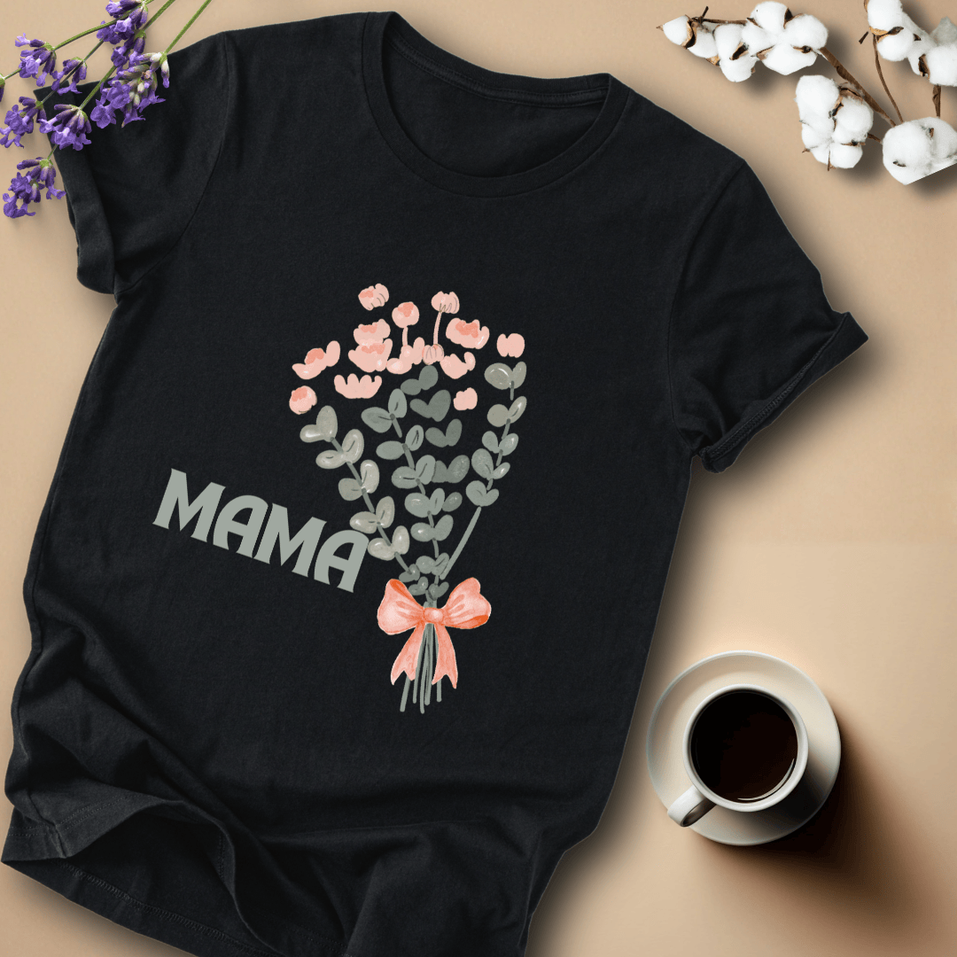 mom life tee that says Bouquet Mom T-Shirt for moms