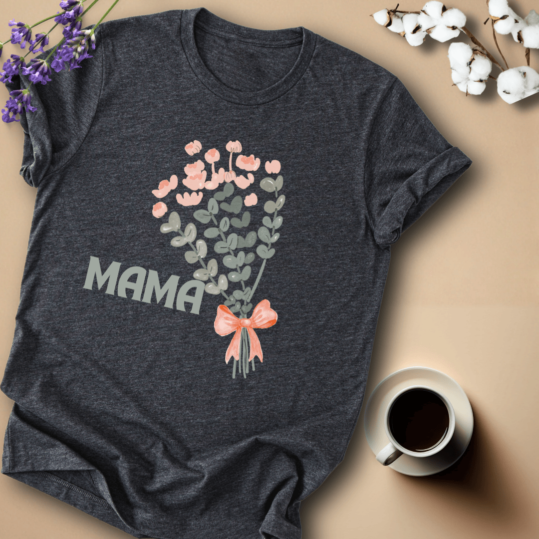 mom life tee that says Bouquet Mom T-Shirt for moms
