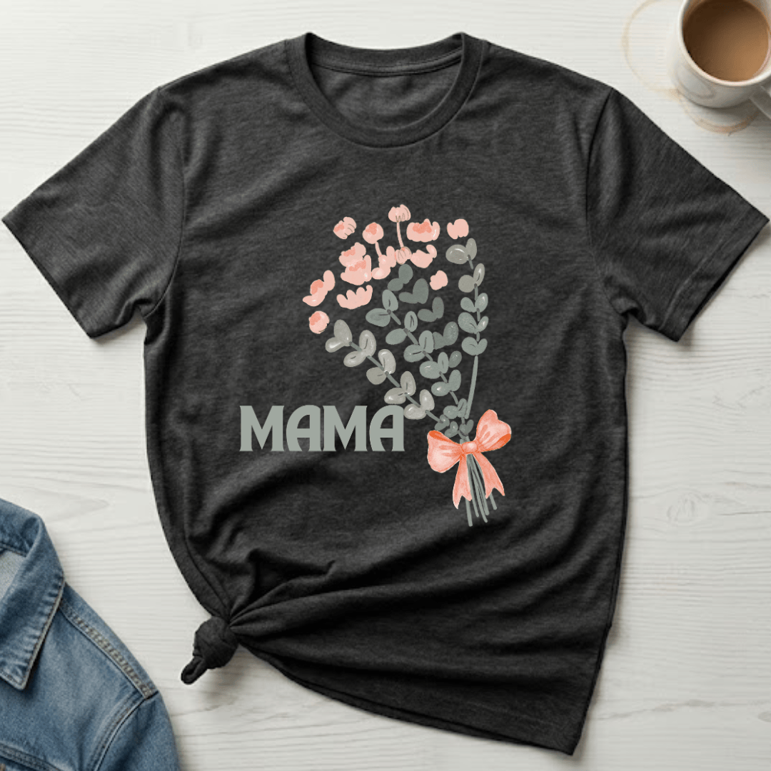 mom life tee that says Bouquet Mom T-Shirt for moms