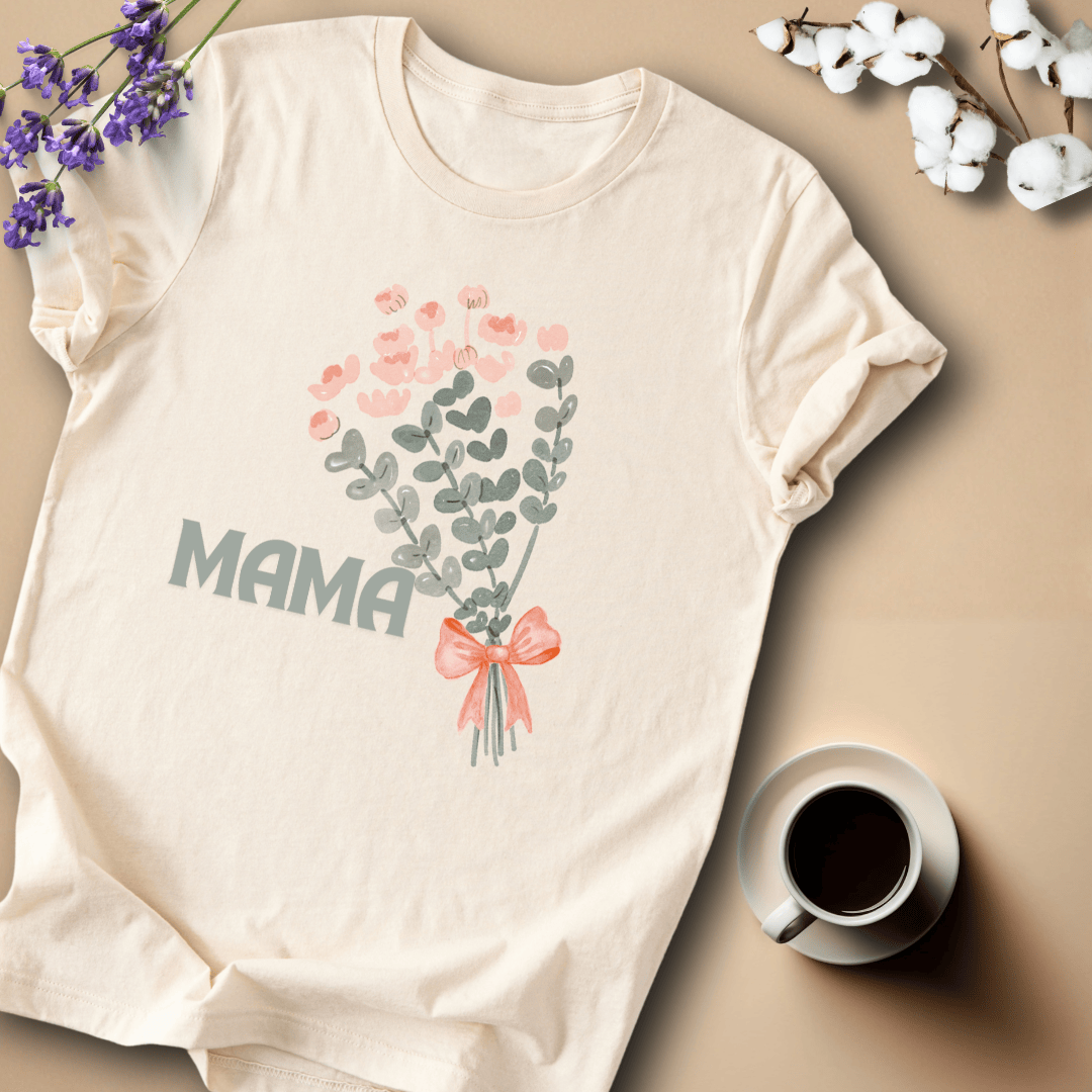 mom life tee that says Bouquet Mom T-Shirt for moms