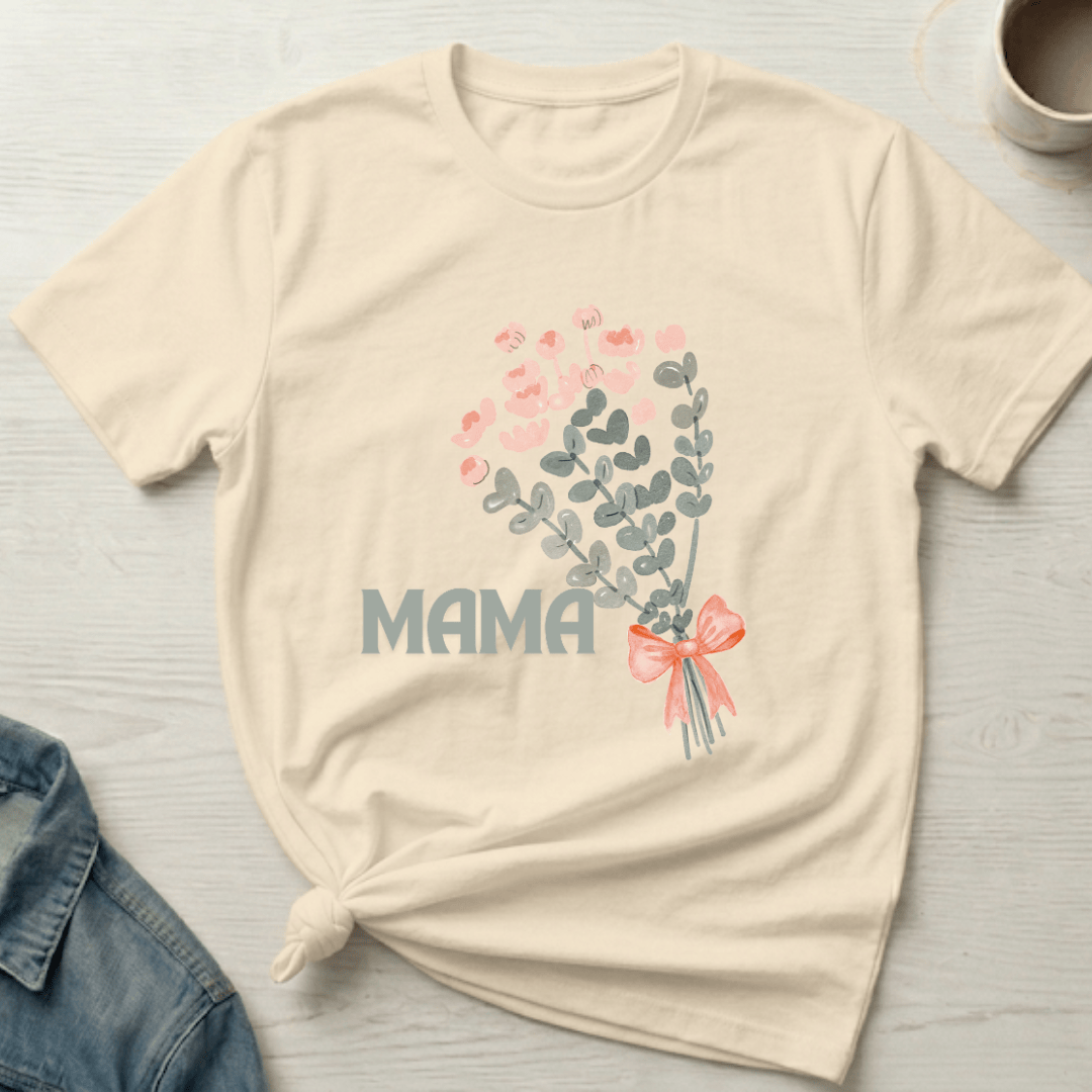 mom life tee that says Bouquet Mom T-Shirt for moms