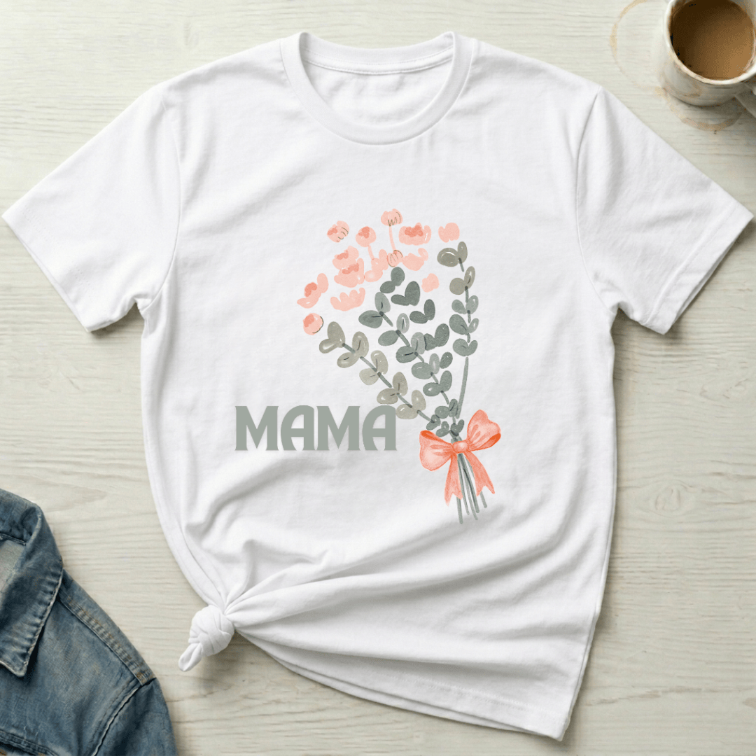 mom life tee that says Bouquet Mom T-Shirt for moms