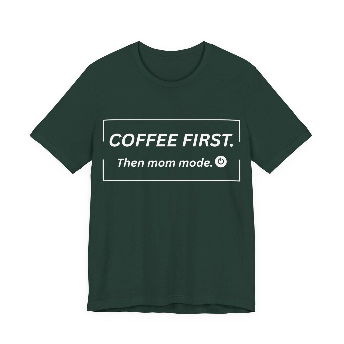 mom life tee that says Coffee and Mom Mode T-Shirt for moms