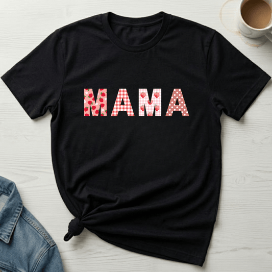mom life tee that says Cute Strawberry Mom T-Shirt for moms
