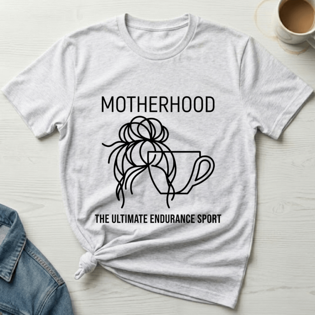 mom life tee that says Endurance Sport Mom T-Shirt for moms