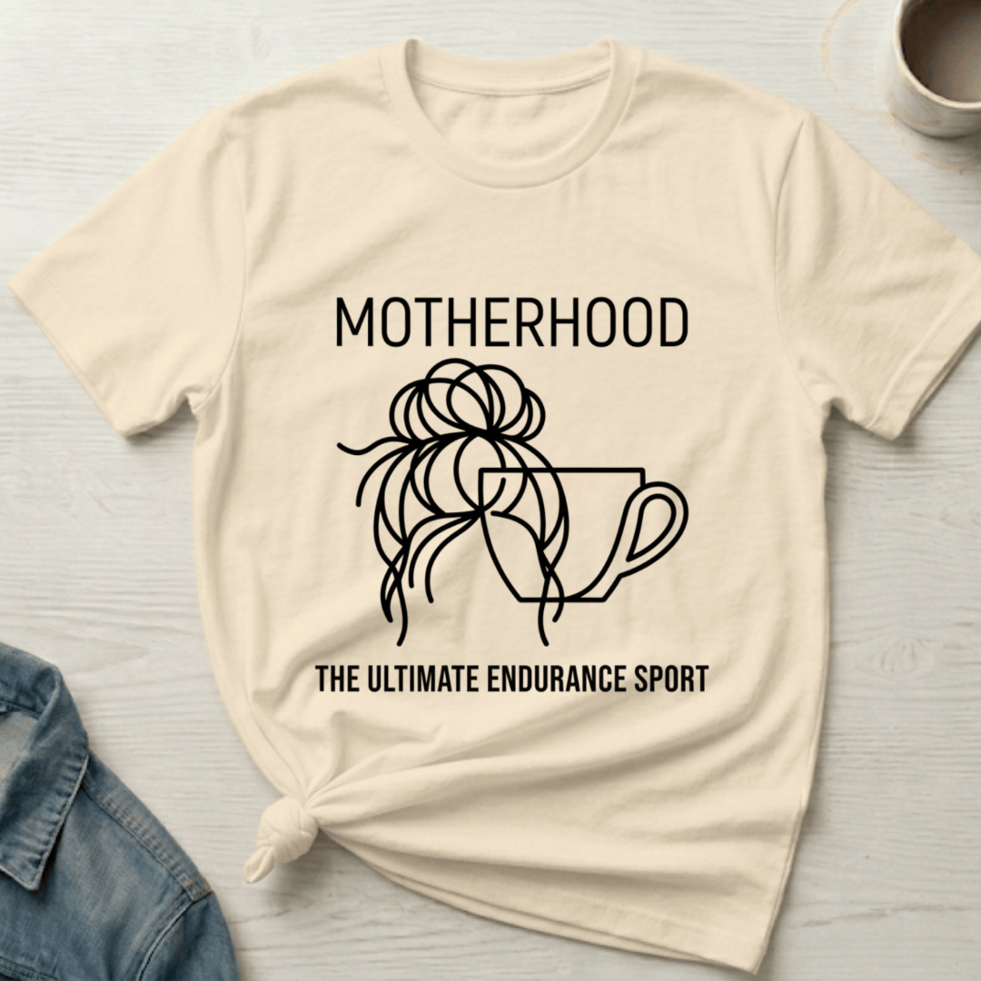 mom life tee that says Endurance Sport Mom T-Shirt for moms