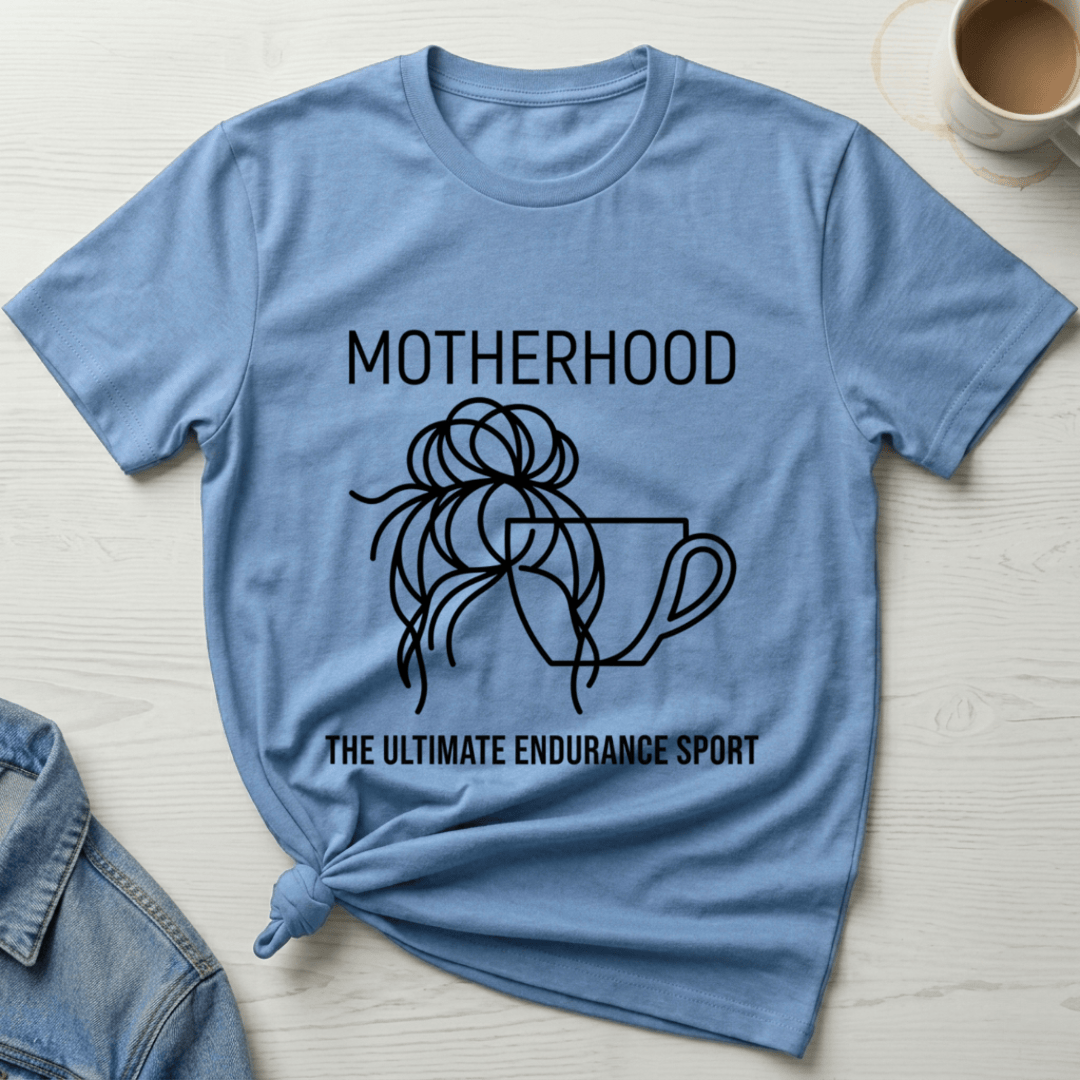 mom life tee that says Endurance Sport Mom T-Shirt for moms