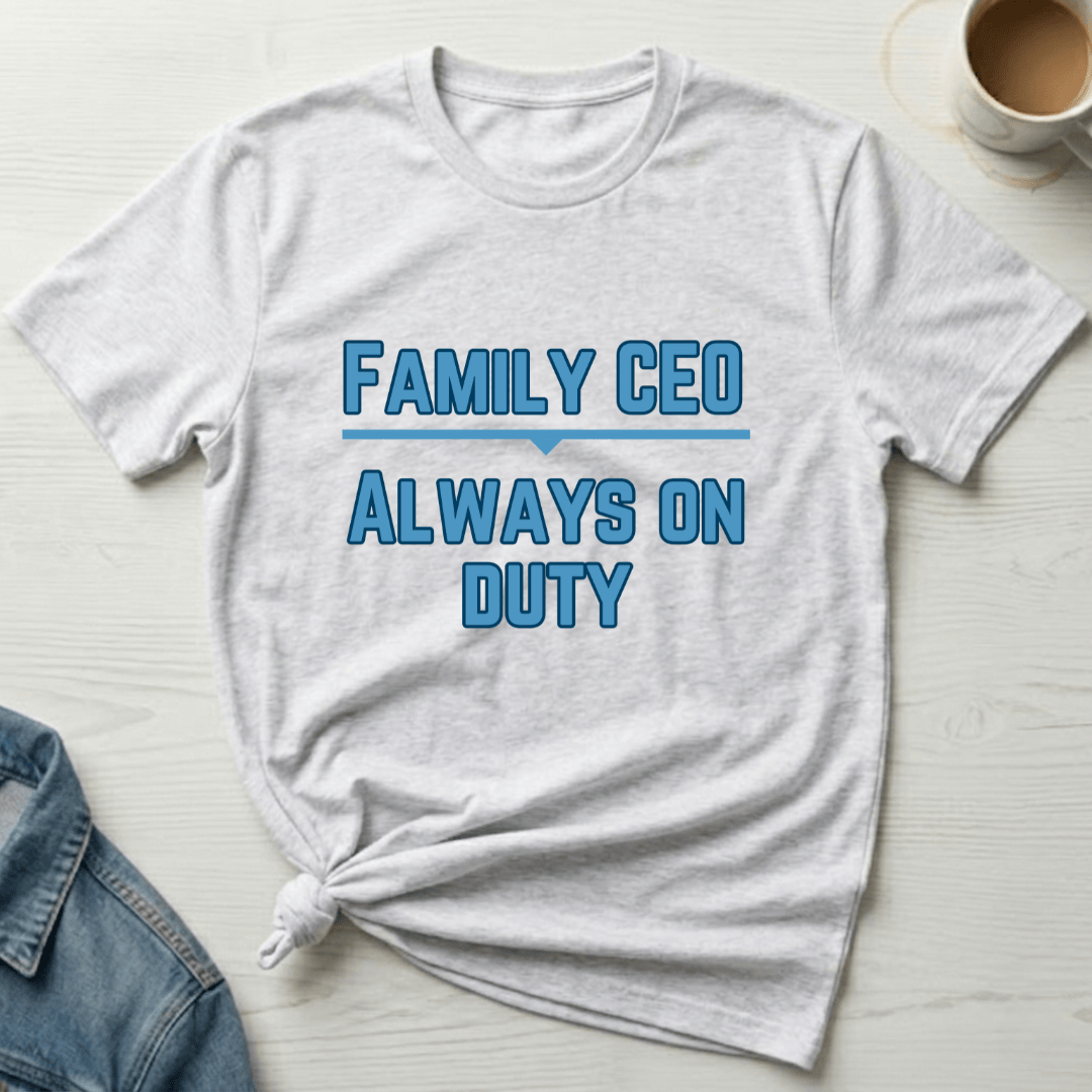 mom life tee that says Family CEO Funny Mom T-Shirt for moms