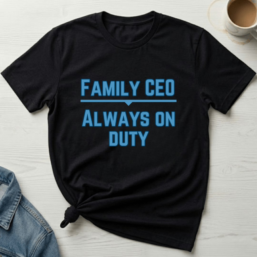 mom life tee that says Family CEO Funny Mom T-Shirt for moms