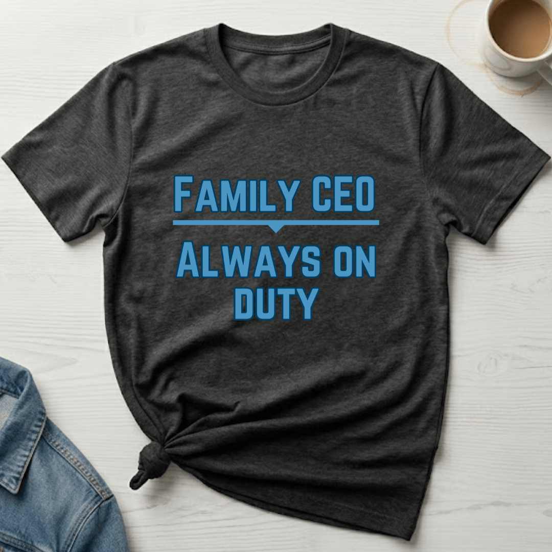 mom life tee that says Family CEO Funny Mom T-Shirt for moms