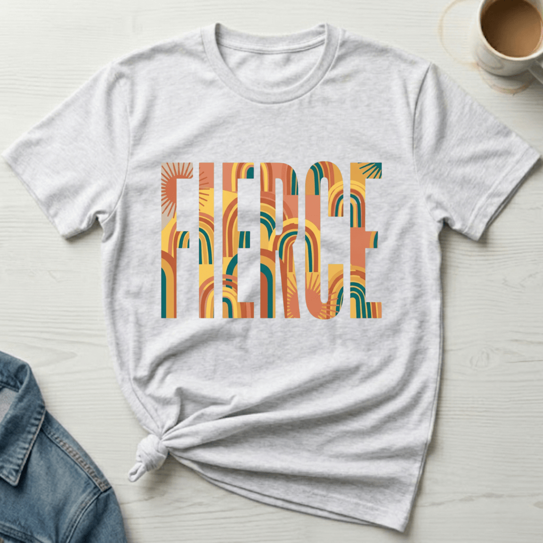 mom life tee that says Fierce Mom T-Shirt for moms