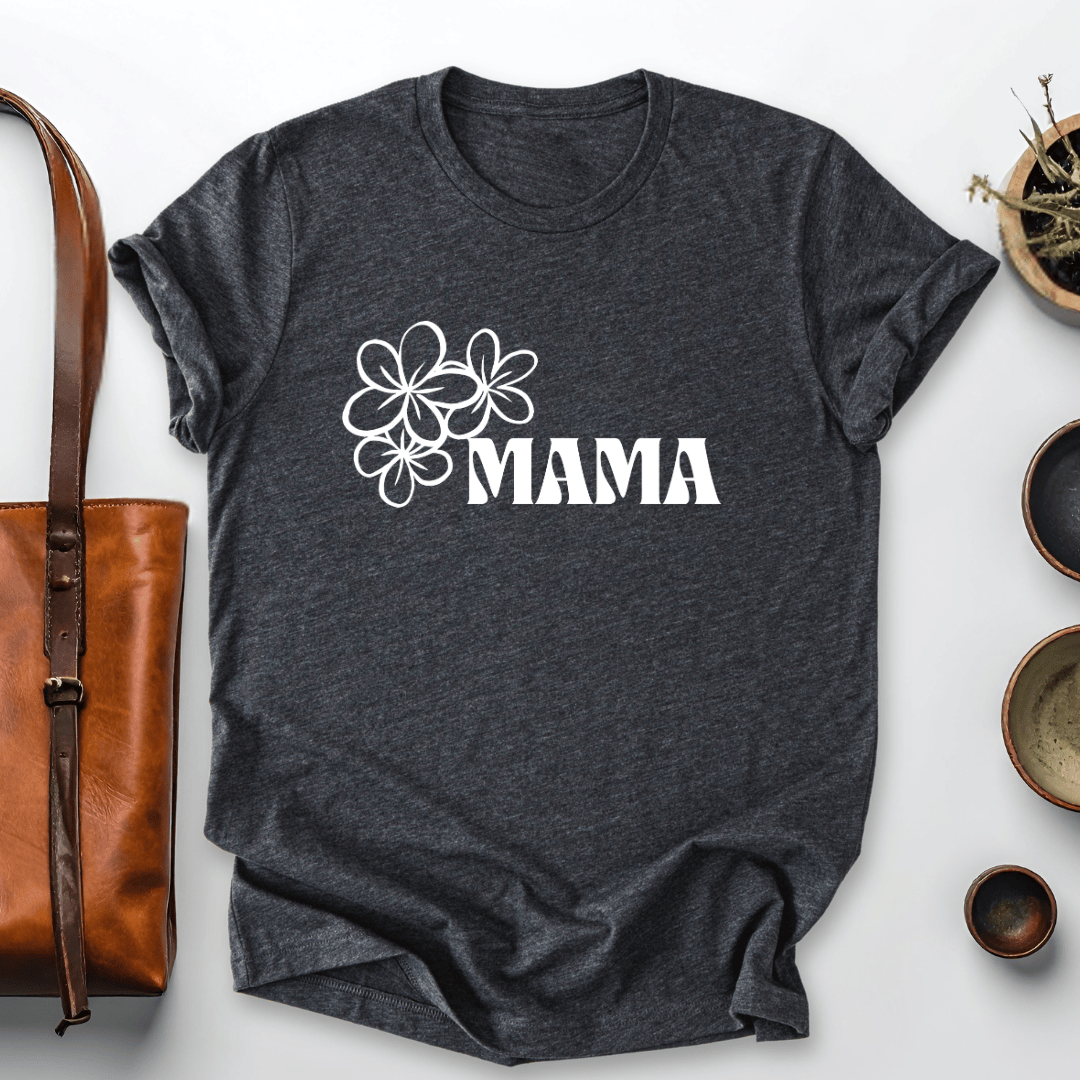 mom life tee that says Floral Mom T-Shirt for moms