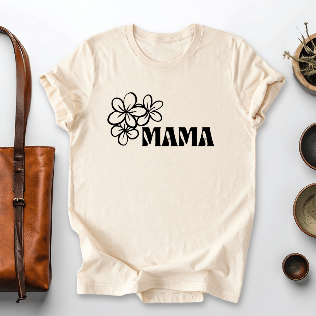 mom life tee that says Floral Mom T-Shirt for moms