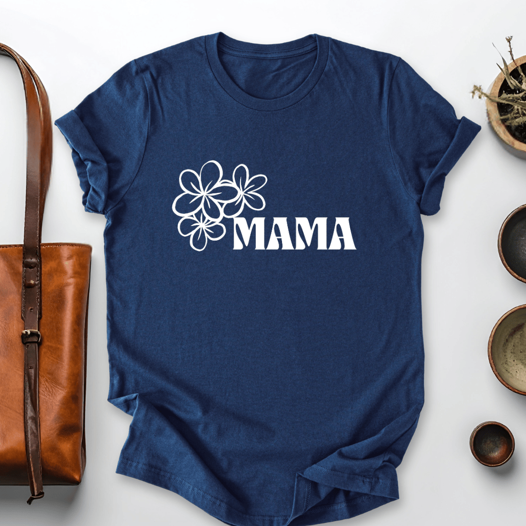 mom life tee that says Floral Mom T-Shirt for moms