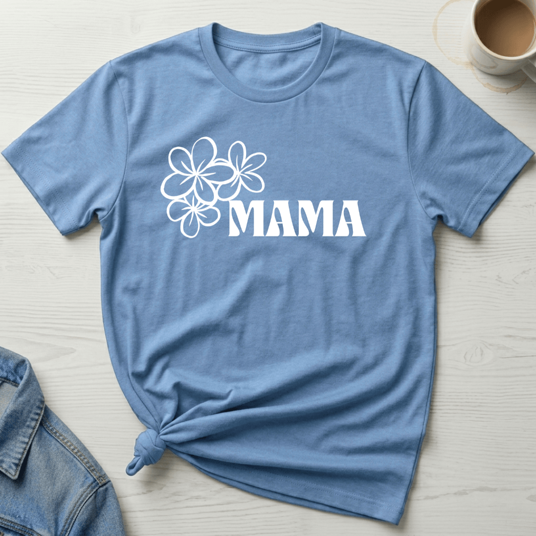 mom life tee that says Floral Mom T-Shirt for moms