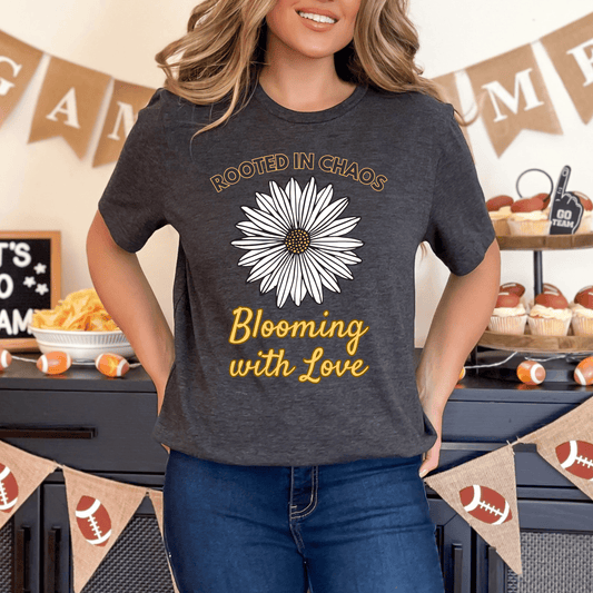mom life tee that says Flower Mom Humor T-Shirt for moms