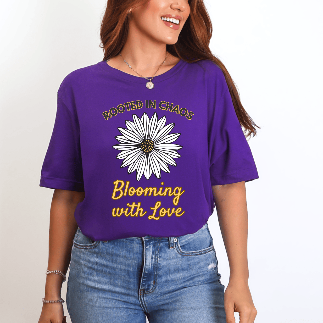 mom life tee that says Flower Mom Humor T-Shirt for moms