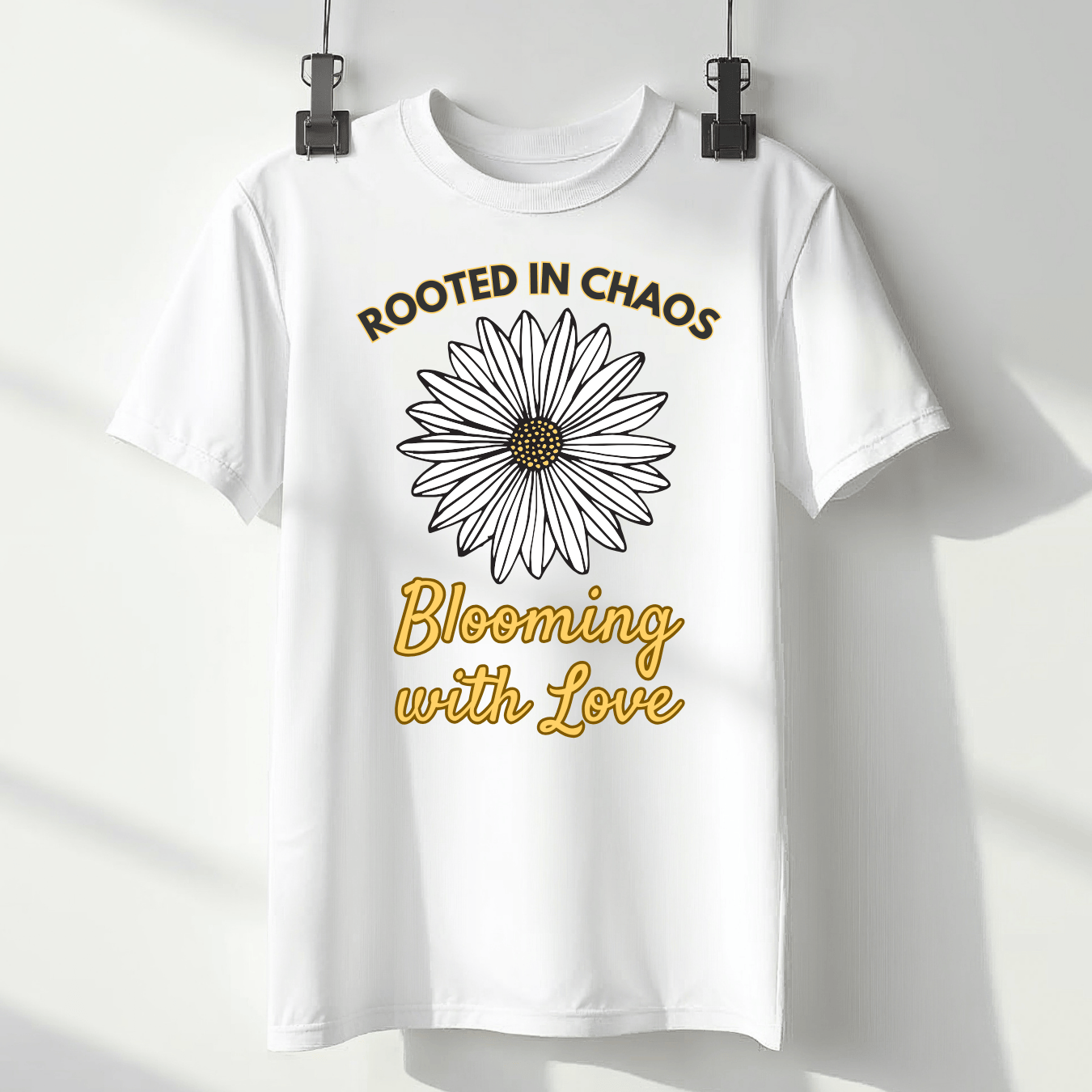 mom life tee that says Flower Mom Humor T-Shirt for moms