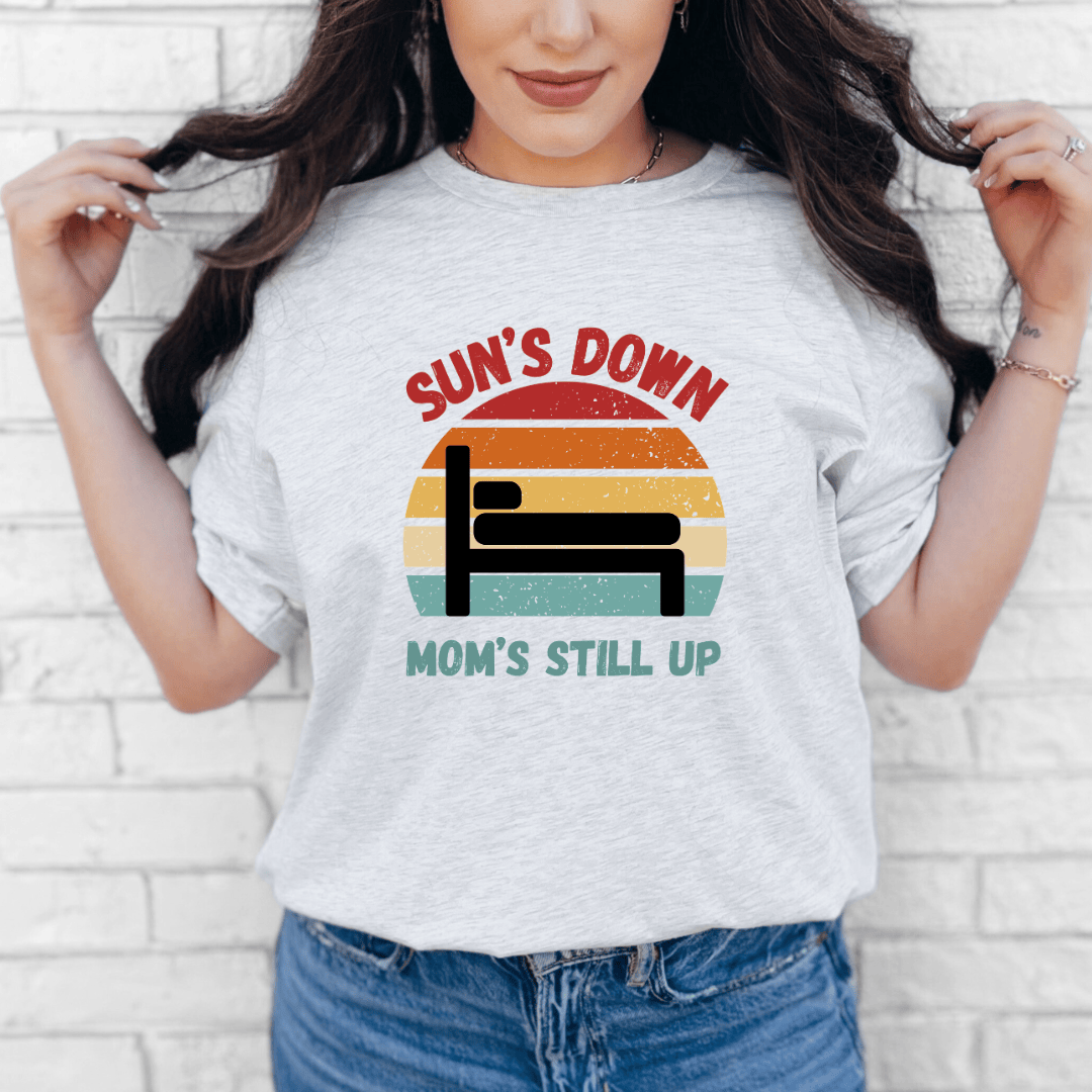 mom life tee that says Funny Tired Mom Life T-Shirt for moms