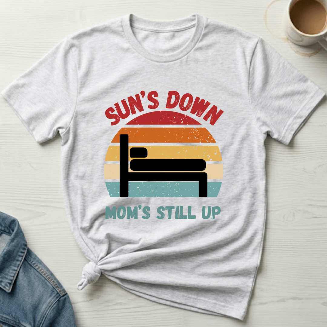 mom life tee that says Funny Tired Mom Life T-Shirt for moms