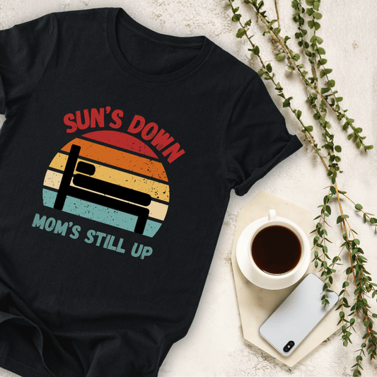 mom life tee that says Funny Tired Mom Life T-Shirt for moms