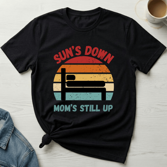 mom life tee that says Funny Tired Mom Life T-Shirt for moms