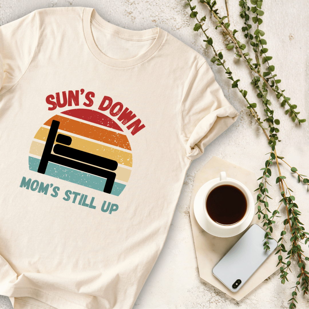 mom life tee that says Funny Tired Mom Life T-Shirt for moms