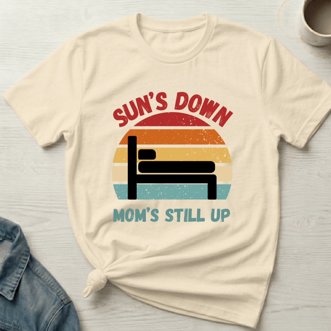 mom life tee that says Funny Tired Mom Life T-Shirt for moms