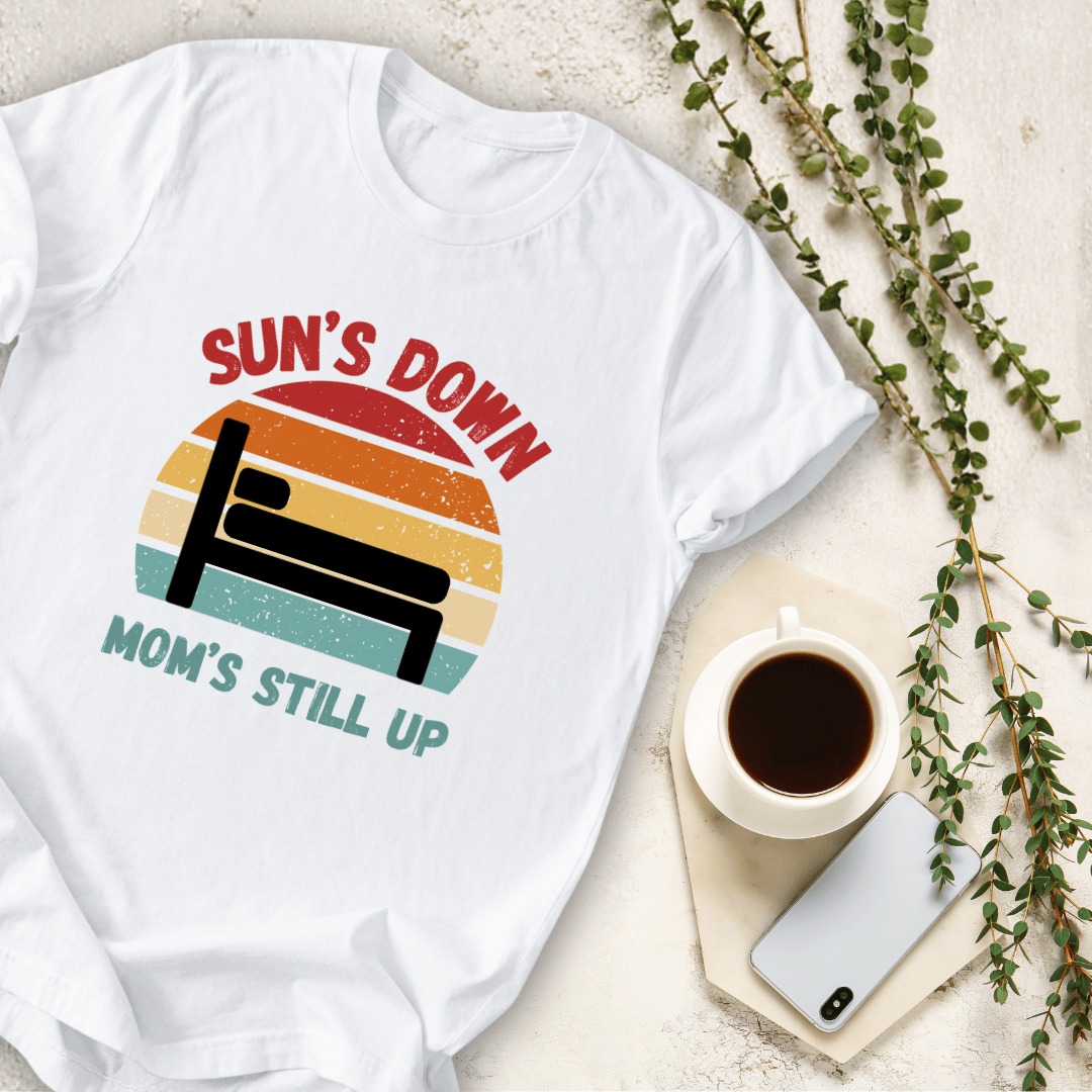 mom life tee that says Funny Tired Mom Life T-Shirt for moms