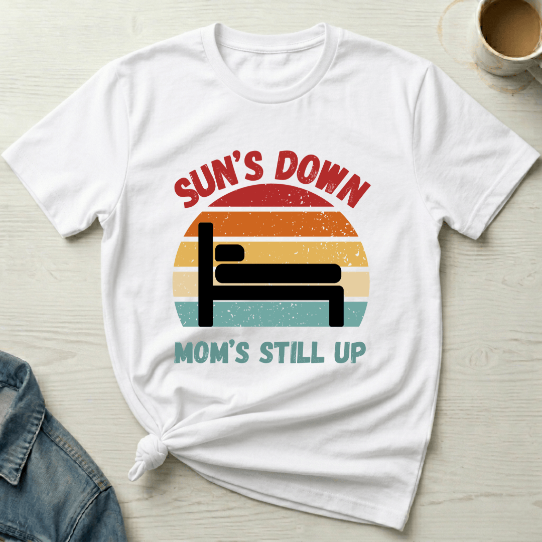 mom life tee that says Funny Tired Mom Life T-Shirt for moms