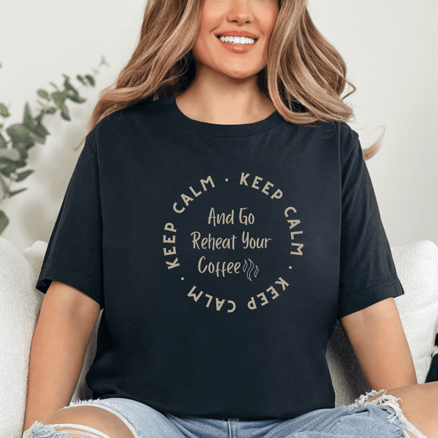 mom life tee that says Keep Calm Mom Humor T-Shirt for moms