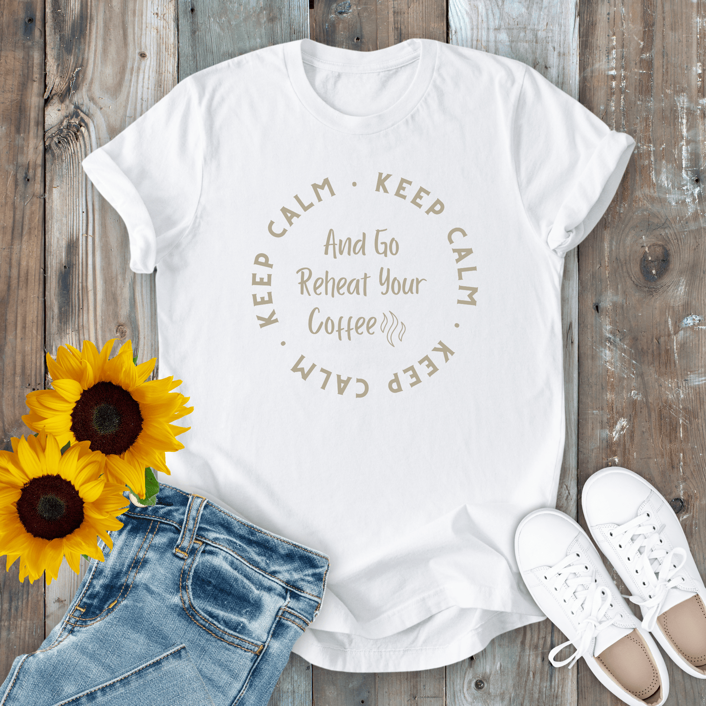 mom life tee that says Keep Calm Mom Humor T-Shirt for moms