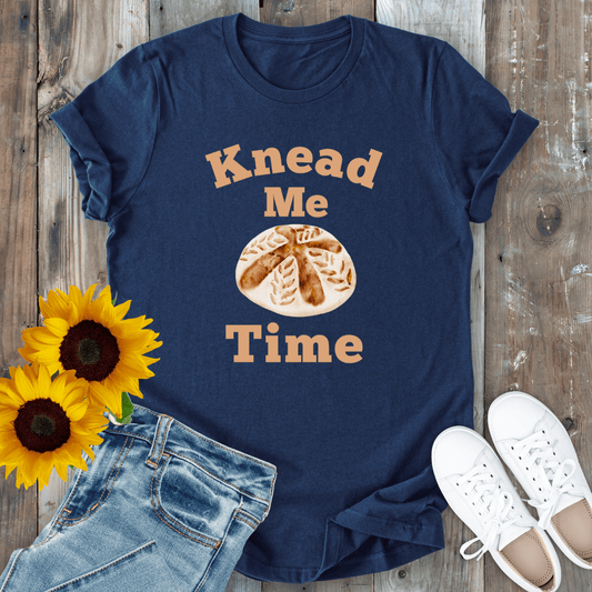 mom life tee that says Knead Me Time - T-Shirt for moms