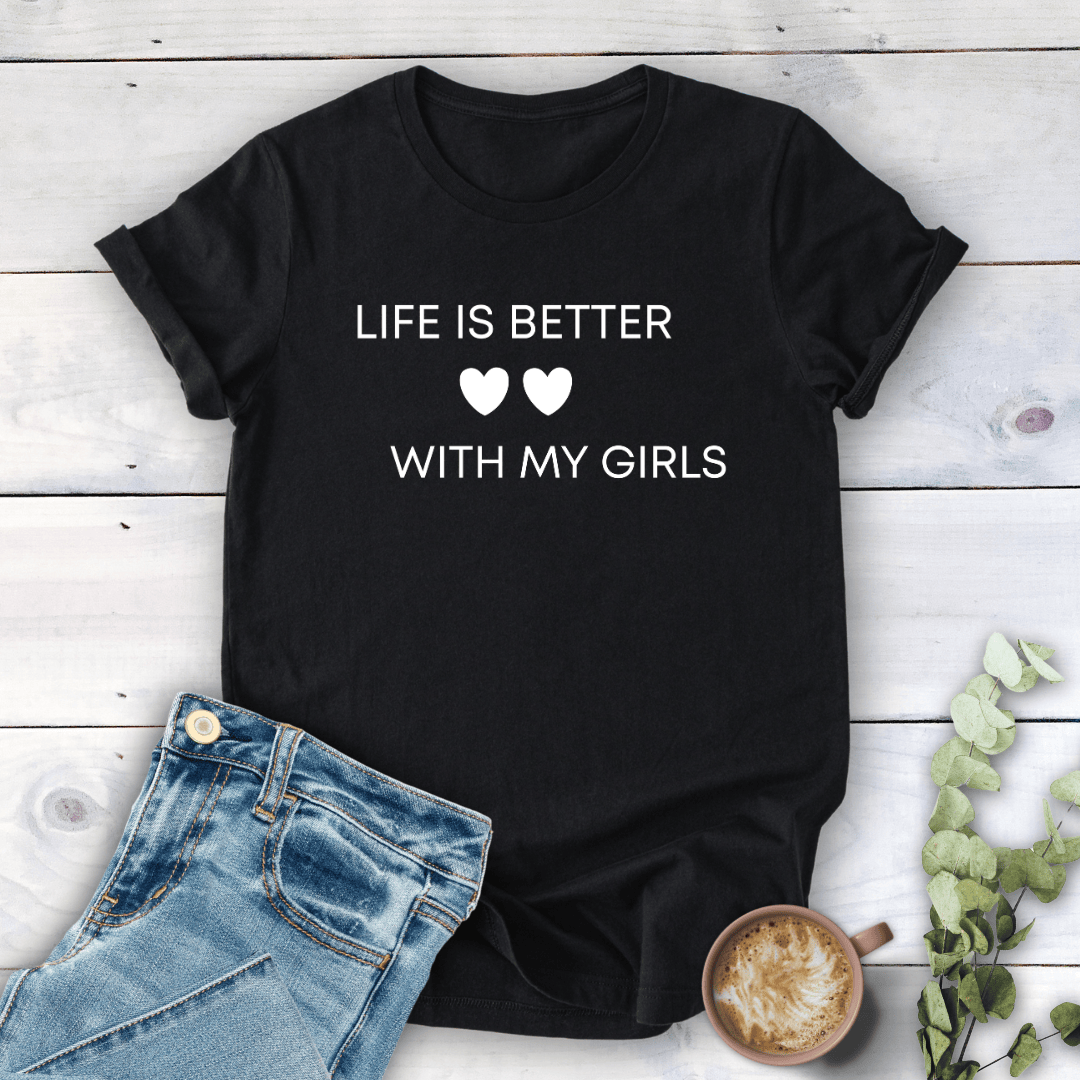 mom life tee that says Life is Better Mom T-Shirt for moms