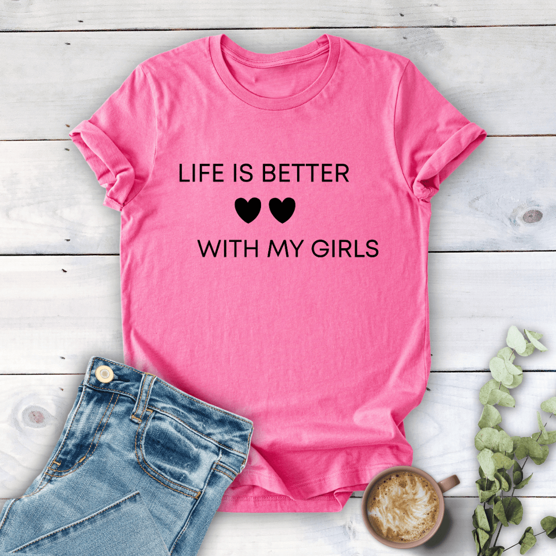 mom life tee that says Life is Better Mom T-Shirt for moms