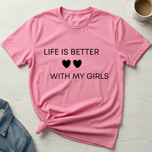 mom life tee that says Life is Better Mom T-Shirt for moms