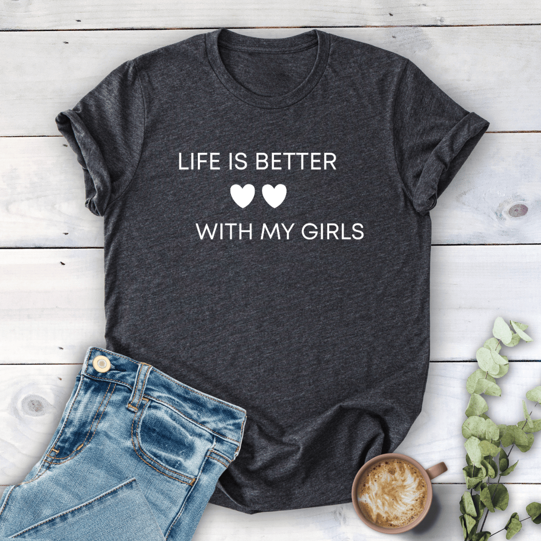 mom life tee that says Life is Better Mom T-Shirt for moms