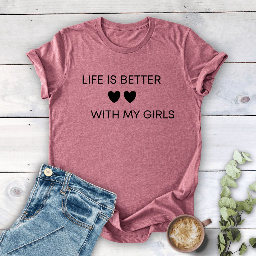 mom life tee that says Life is Better Mom T-Shirt for moms